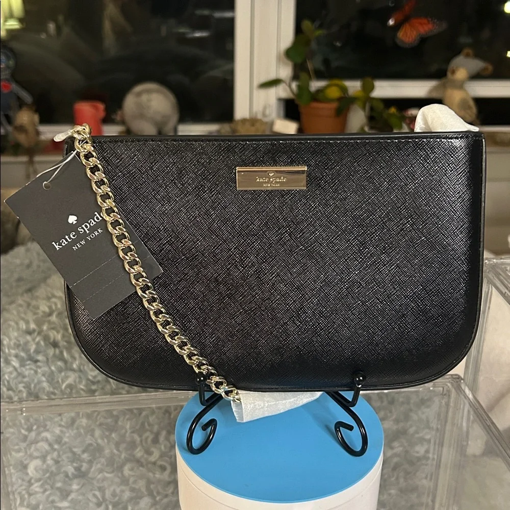 ✨NWT Kate Spade Kenzie Lilly Pochette-Classic Black✨ - Picture 4 of 7